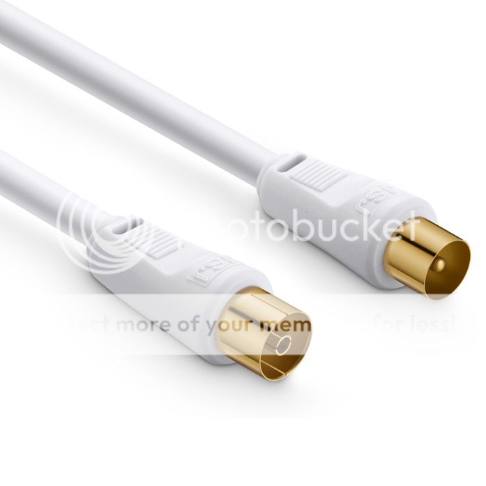 TV Antenna Extension Cable PAL Male to Female Aerial Flylead Cord Lead